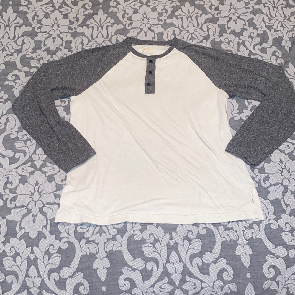 Levi’s Baseball Tee - white and heather grey